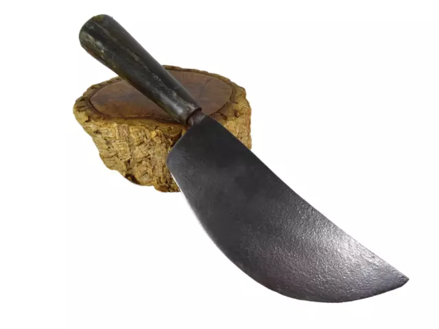 Antique Kitchen Butcher Knife 18Th Century Bone Handle Hand Forged Iron