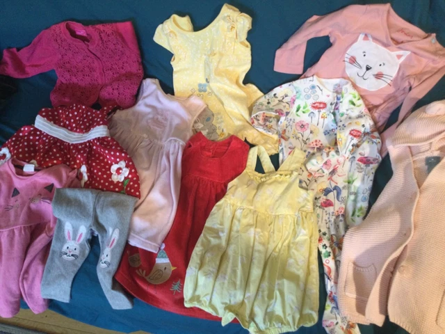 Pacchetto di vestiti per bambina 6/9 6/12 mesi. Gap, Next, Joules, M&S
