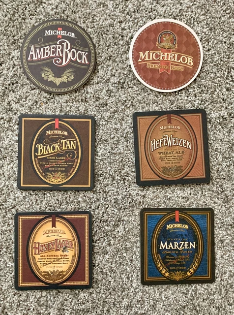 Lot Of Six Differant Michelob Coasters