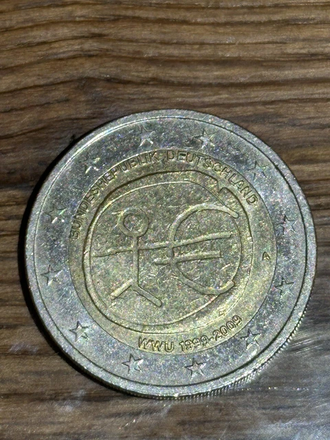 2 Euro Munze Letzebuerg 1999 Bis 2009 Fehlpragung 2 EURO MÜNZE Strichmännchen SELTEN WWU 1999-2009 Fehlprägung
