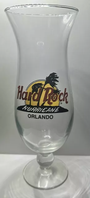 Hard Rock Cafe Orlando Hurricane Drinking Glass 9.25" 22 oz Mancave