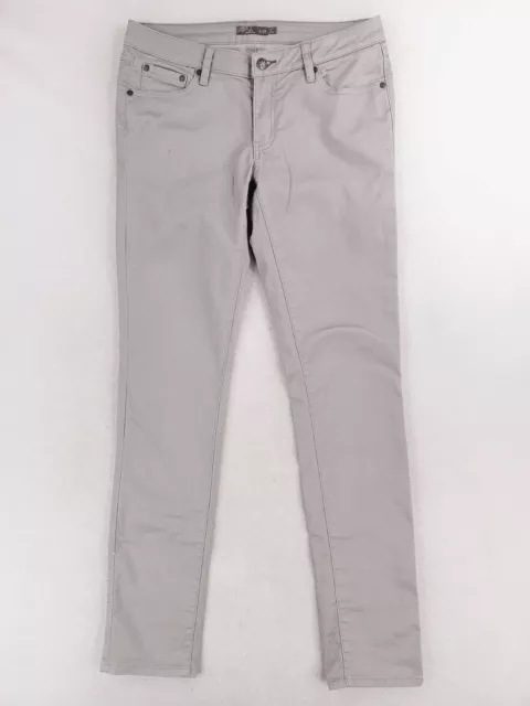 Prana Pants Womens 8 Gray Kara Skinny Jeans Stretch Denim Low Rise Outdoor
