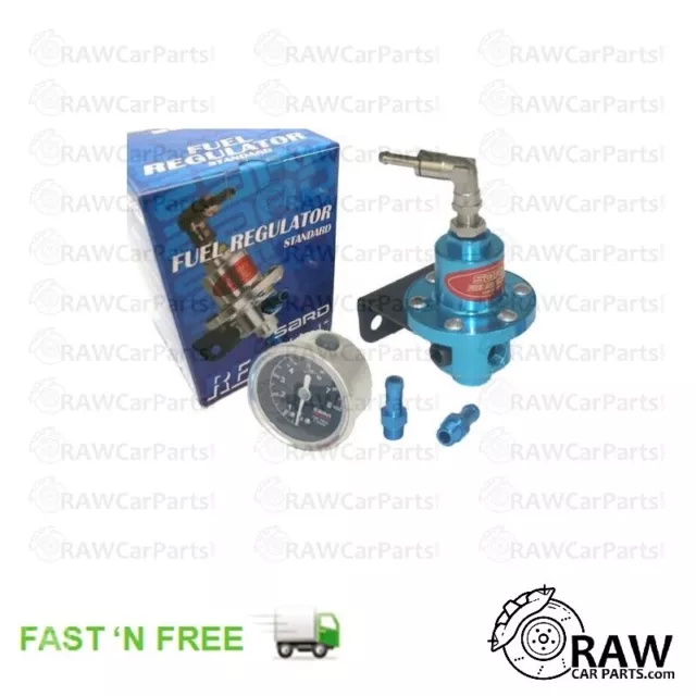 SARD Style BLUE High Performance Adjustable Fuel Pressure Regulator Turbo JDM