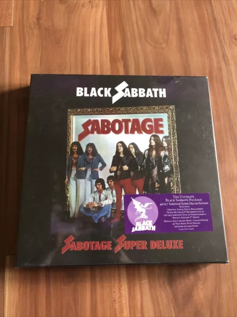 BLACK SABBATH Sabotage Super Deluxe Box Set 3 x Vinyl + 7" Vinyl