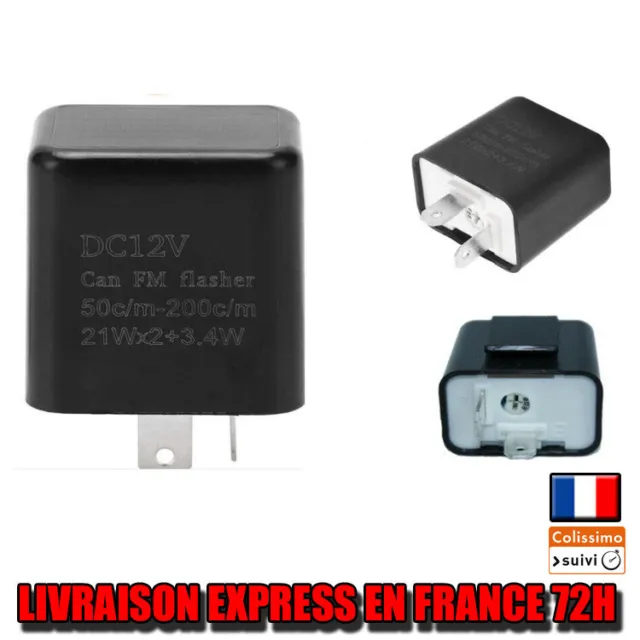 Relais EP28 Clignotant LED 12V Flasher Moto Voiture 12V - France-Xenon