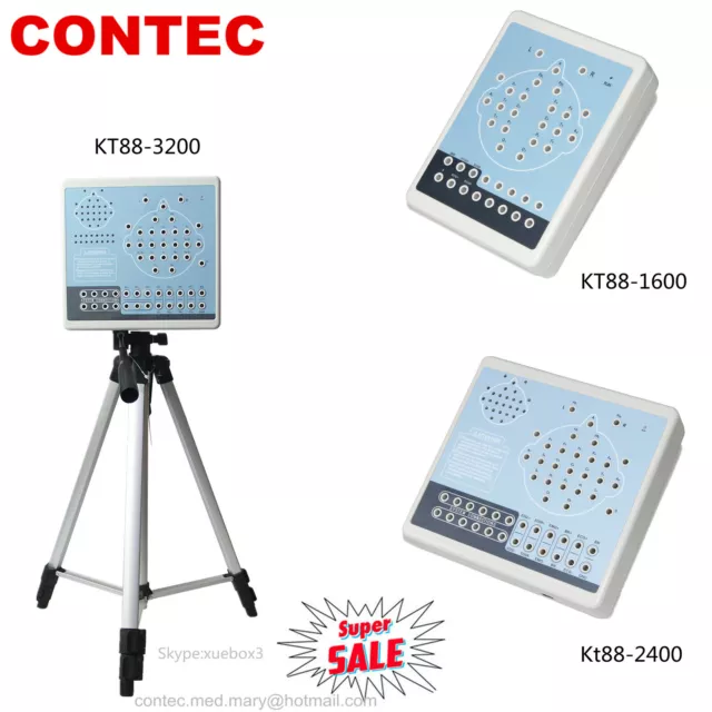 KT88 CE Digital Portable EEG machine and Mapping System,CONTEC,2Tripods Software