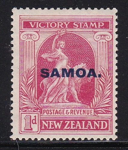 Album Schätze Samoa Scott # 137 1p Victory Überdruck Postfrisch mit Scharnier