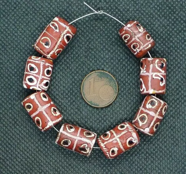 Perles Ancien Verre Murano Afrique Antique Venetian Glass African Trade Bead A6