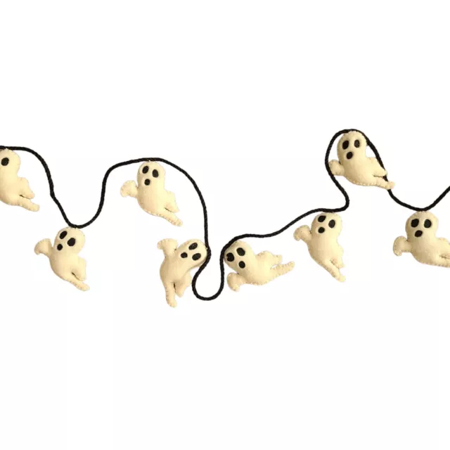 Felt Ghost Halloween Garland 6ft New