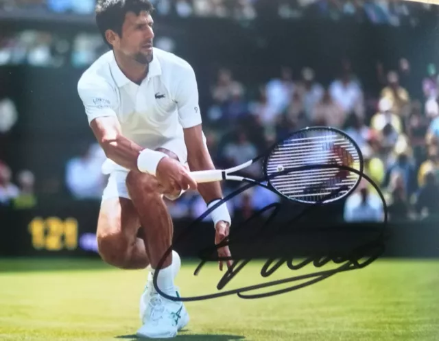 Autograph Autógrafo Original NOVAK  DJOKOVIC Tennis  Wimbledon COA