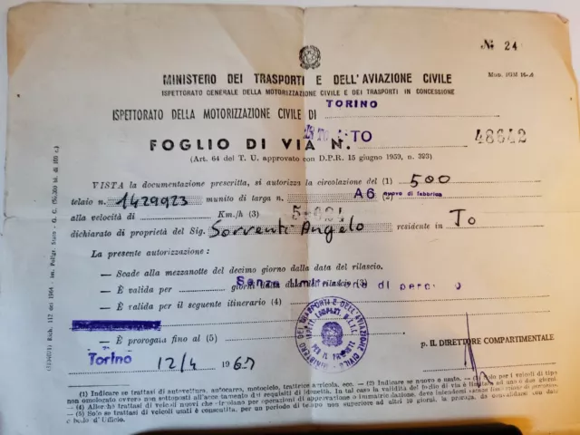 Ministero dei Trasporti e Dell' Aviazione Civile 1967