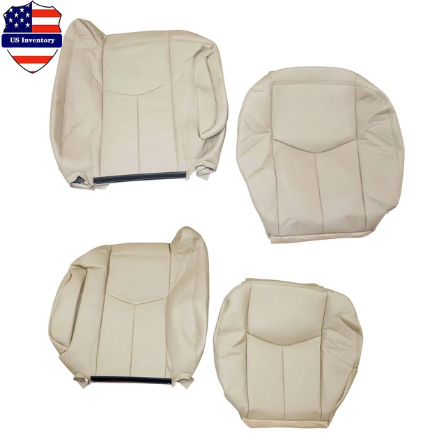 Front Leather Seat Cover Tan Fit 2003 2004 2005 2006 Chevy Tahoe Suburban