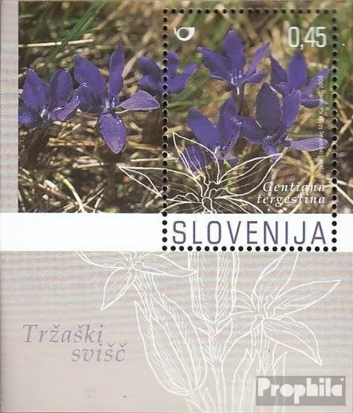 Eslovenia Bloque 37 (edición completa) usado 2008 Karstpflanzen