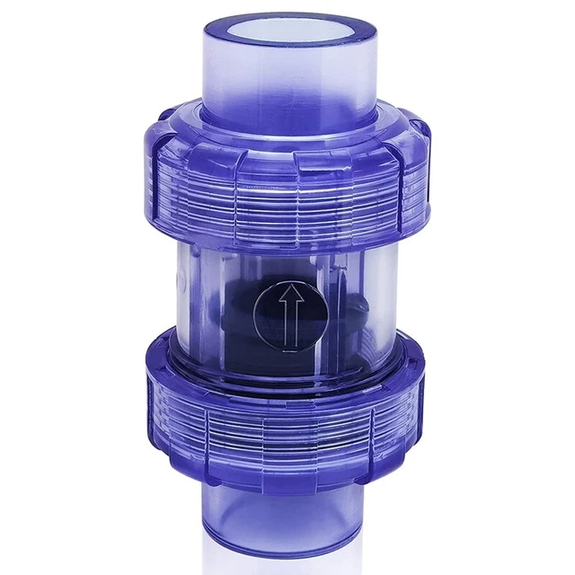 Check  3/4 Inch True Union Check  Transparent  UPVC Check  Pipeline Check 5486