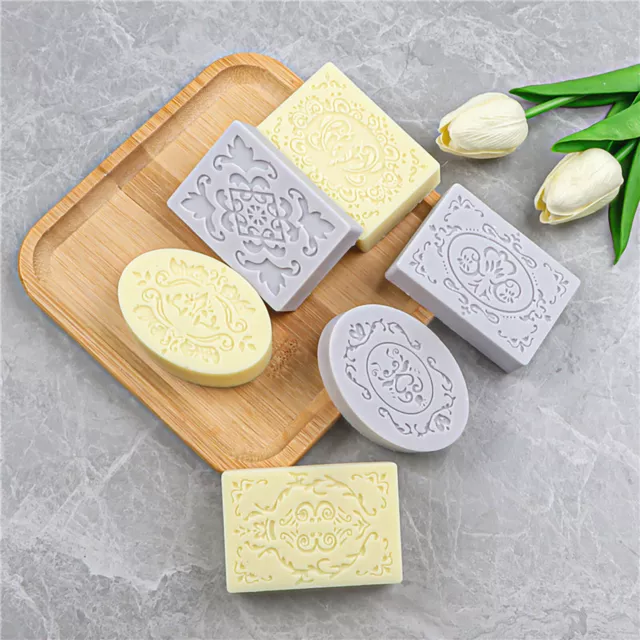 6 Cavity Flower Silicone Soap Making Molds DIY Mold Cake Bakeware Mould Tool