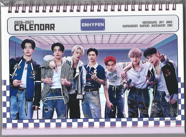 ENHYPEN PHOTO CALENDAR 2026 &amp; 2027 K-POP 2026.01-3 £25.20 - PicClick UK