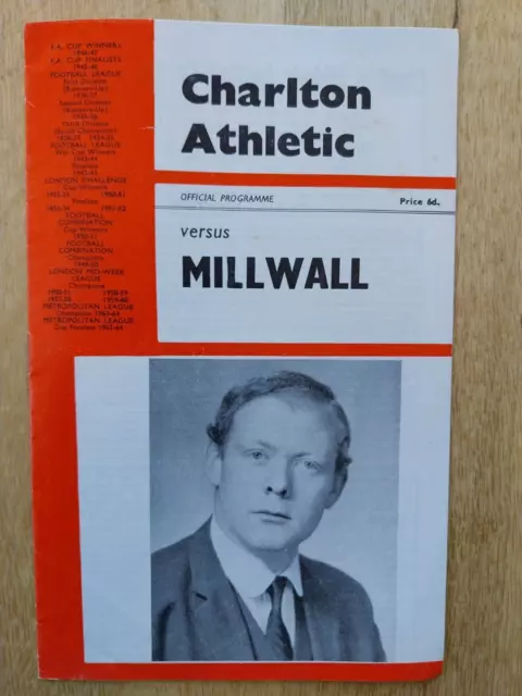 Charlton V. Millwall - 8.5.67 Kent Cup Final