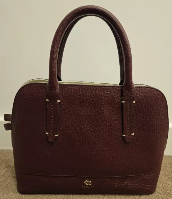 Radley Leather Handbag In A Lovely Wine Colour~"Used" Ex Condition ~ ✴️FREE POST