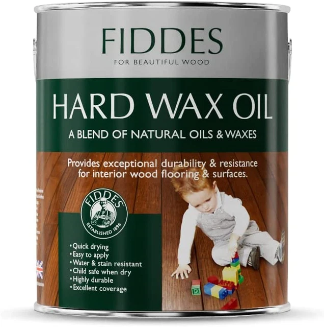 Aceite de cera dura con acabado satinado Fiddes 250 ml, transparente