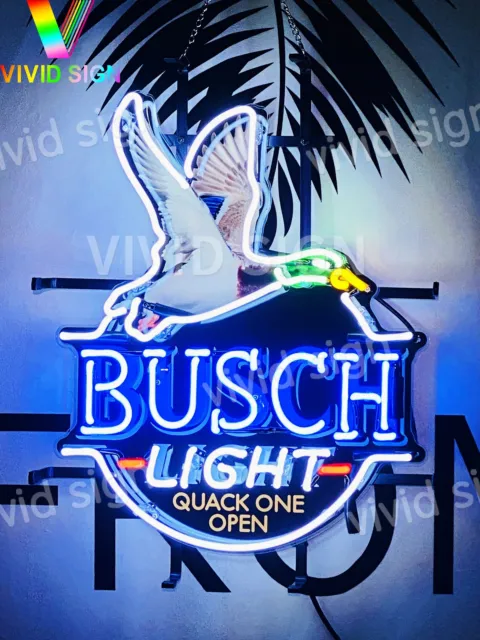 ** Flying Duck Beer Quack On Open 20"x16" Neon Light Lamp Sign HD Vivid Printing