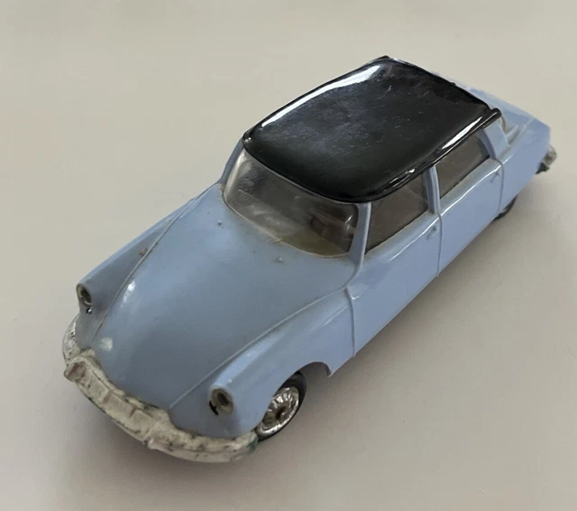 Norev Citroën DS 19 N°48, échelle 1/43, Couleur Jaune, Servo Direction - Occasion, France