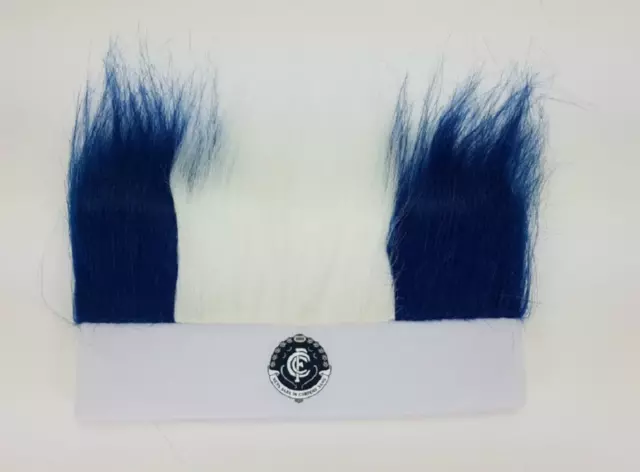 Carlton Blues Official AFL Unisex Novelty Hairy Headband