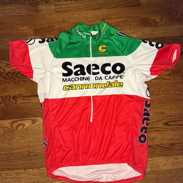 Saeco Estro Cannondale Maillot Bicyclette Cyclisme T. L