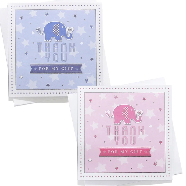 Cadeau Bébé Thank You Cartes Neuf Merci Bébé Garçon Bébé Fille Neuf Bébé Vierge