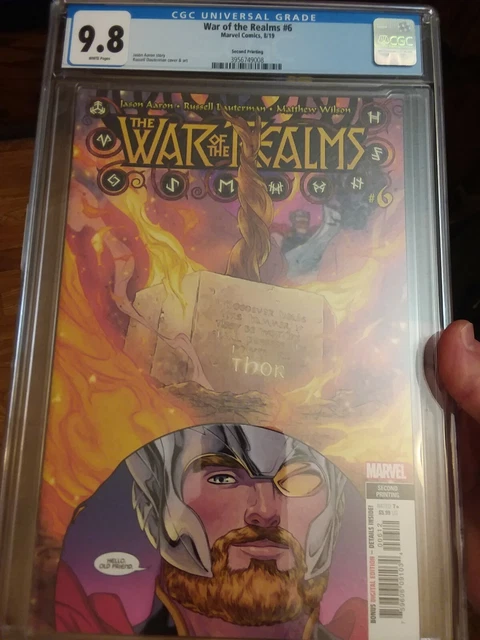 Cgc 9.8 War Of The Realms #6 2Nd Print Variant Marvel Comics 2019 Nm