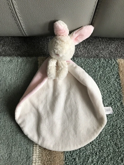 JELLYCAT BOBTAIL BUNNY Soother Pink Rabbit Baby Comforter Soft Toy