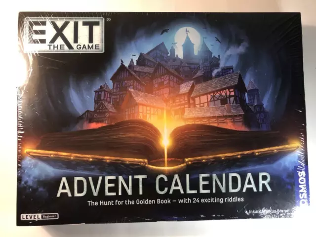 Exit the Game Advent Calender, the hunt for the golden book, 24 exciting riddles