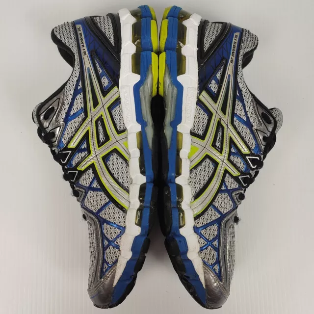 Size 9.5 US Men s Asics Kayano 20 Goulburn Lightning/Silver/Royal T3N2N 9193 2