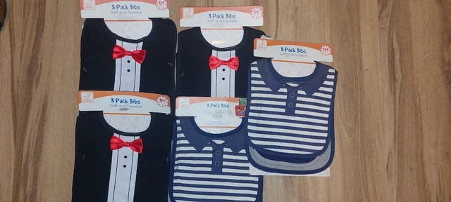 3 Pack Boy Bib Lot Of 5 ( FREE DVD with Purchase)