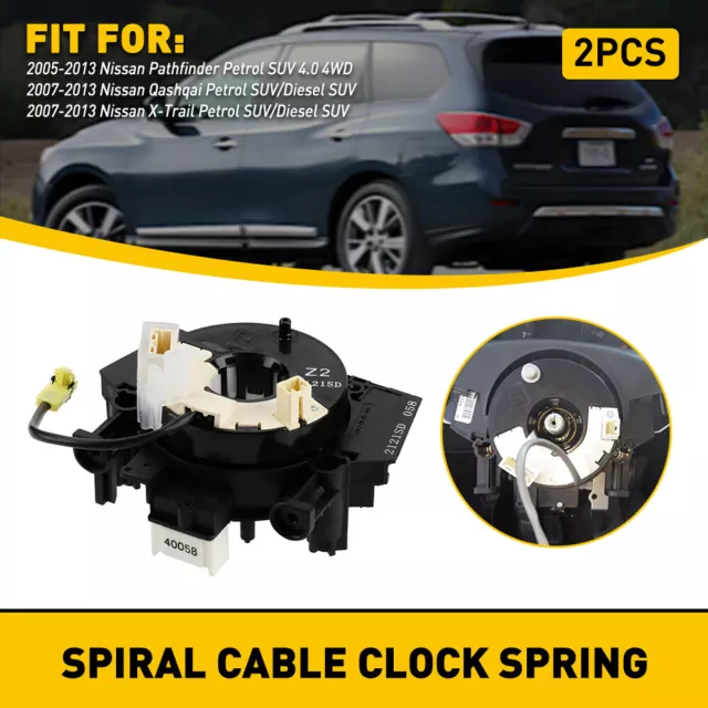 For Nissan Qashqai 2006-2013 Airbag Squib Clock Spring Sensor Spiral Cable 1Plug