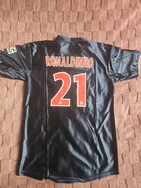 Maillot PSG Héritage Domicile 2001/02 avec flocage Ronaldinho 21