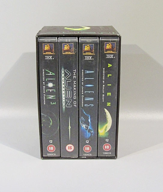 ALIEN SAGA VHS Four Video Box Set 1997 Sigourney Weaver Digitally Re