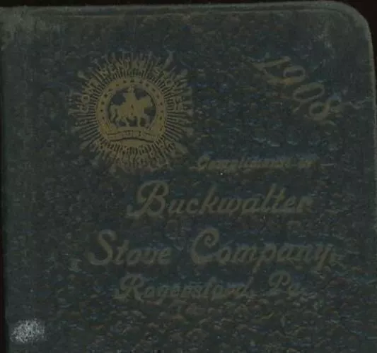 1908 Buckwalter Stove Company Royersford Pa Advertising Pocket Calendar 19-14