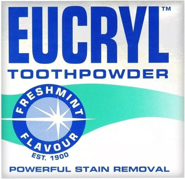 Eucryl Toothpowder Freshmint FREE POSTAGE