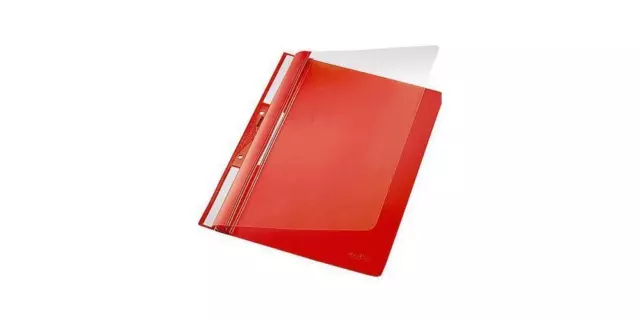 Leitz Schnellhefter DIN A4 80g/m² PVC-Hartfolie rot DIN A4 80g/m² PVC-Hartfol...