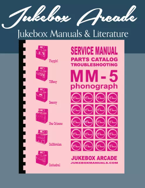 Complete AMI / Rowe Model MM-5 Service Manual & Parts Catalog, Jukebox Arcade