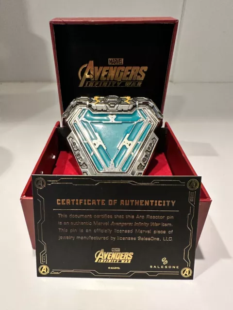 Iron Man Wearable Arc Reactor Replica Pin Magnetic Avengers Infinity War Marvel