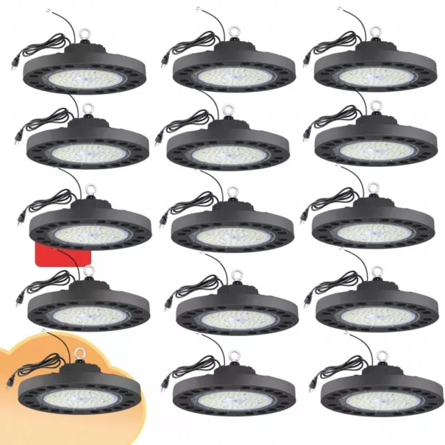 15Pack 150Watt UFO LED High Bay Light lamp Factory Warehouse Industrial Lighting