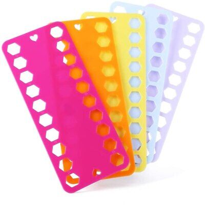 Placa de bobinado de hilo de coser de plástico de 5 colores tarjeta punto de cruz hilo dental bobina