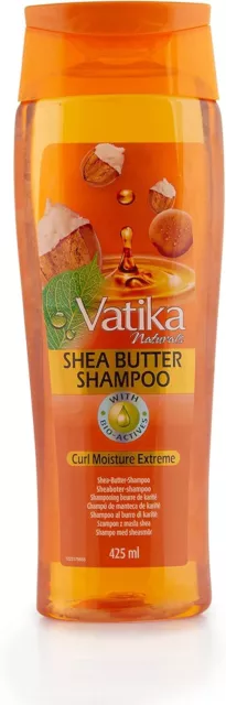 Vatika Naturals Shea Butter Shampoo - 425ml, Enriched With Natural Oil Extracts