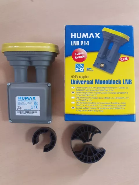 Humax Universal Monoblock single LNB 2 Satelliten 3 Grad
