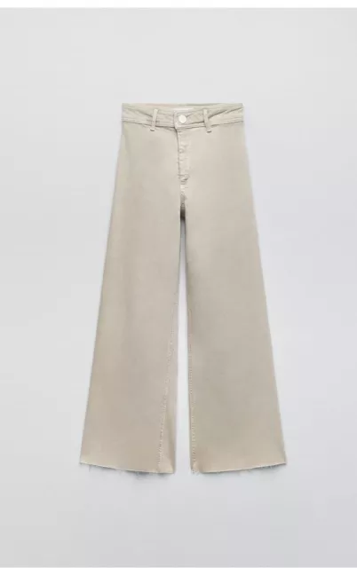 ZARA ZW MARINE Straight Leg High Rise Jeans -size 12 $35.00 - PicClick