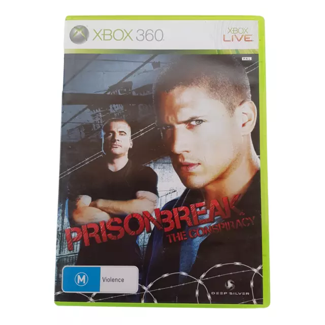 PRISON BREAK The Conspiracy Microsoft XBOX 360 Game Pal 2009 Complete