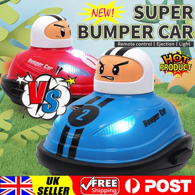 BLUE AND RED Remote Controlled Bumper Cars Lovely Antiimpact Vehicle