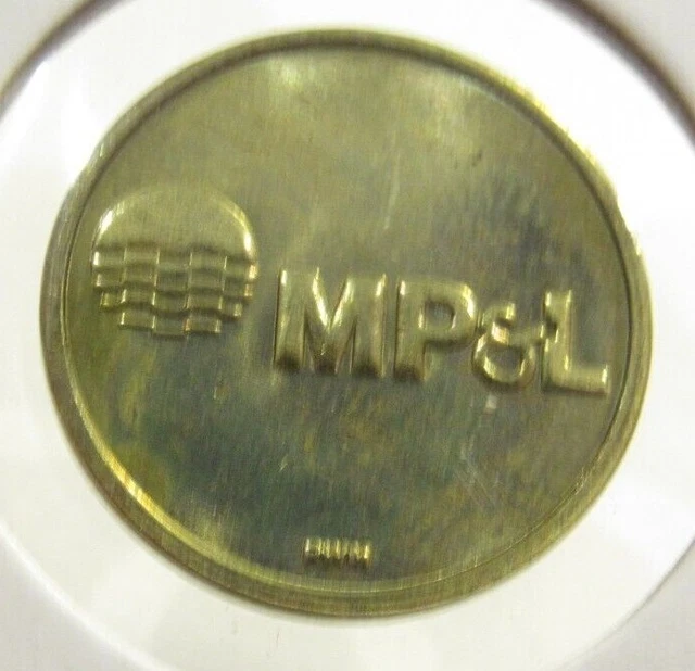 1993 STEEL MAGNOLIA Jackson, MS MP&L Transit Trolley Token