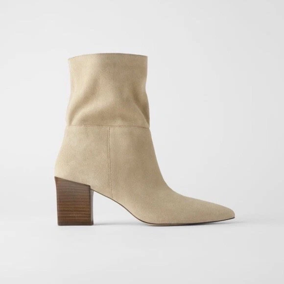 Bottines beige zara outlet